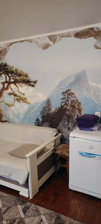 Двухкомнатная квартира с видом на горы и балконом