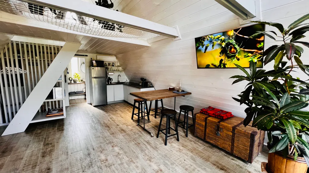 Дом A-Frame с баней