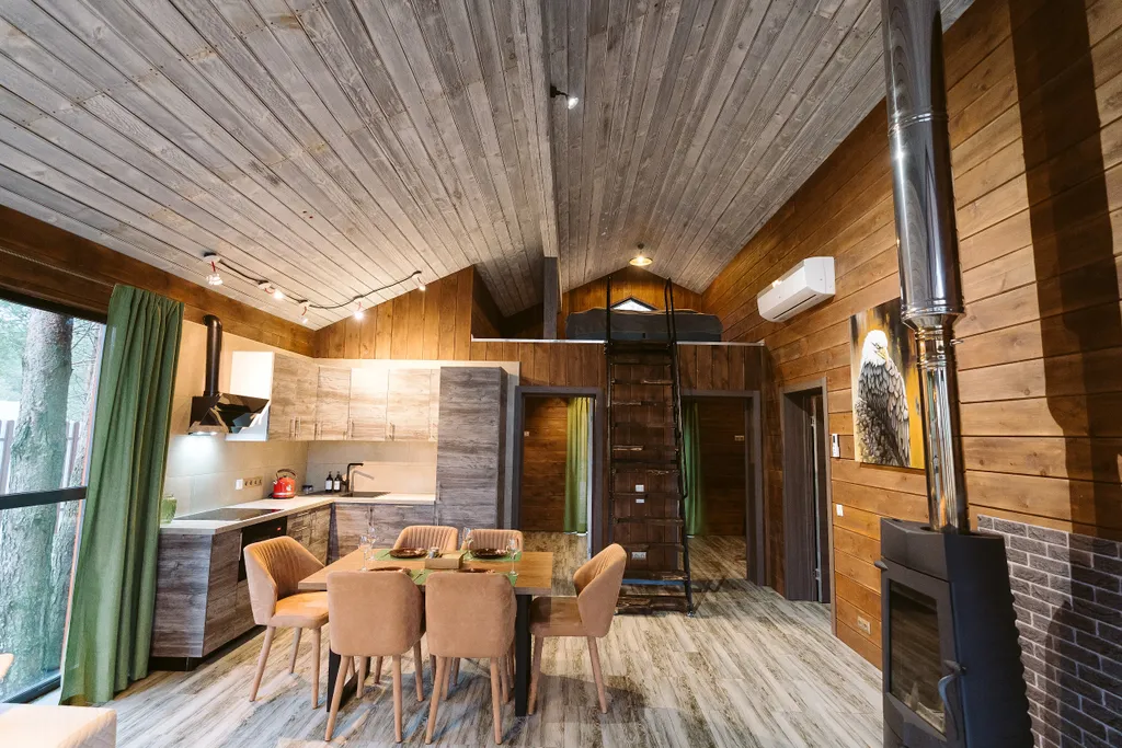 Коттедж Minos с камином