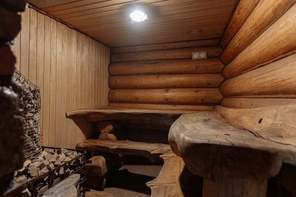 Шикарный дом из сруба с баней и бассейном