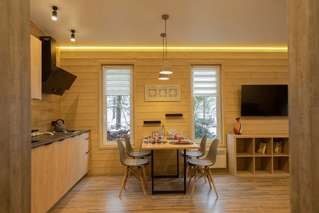 Коттедж с сауной и террасой