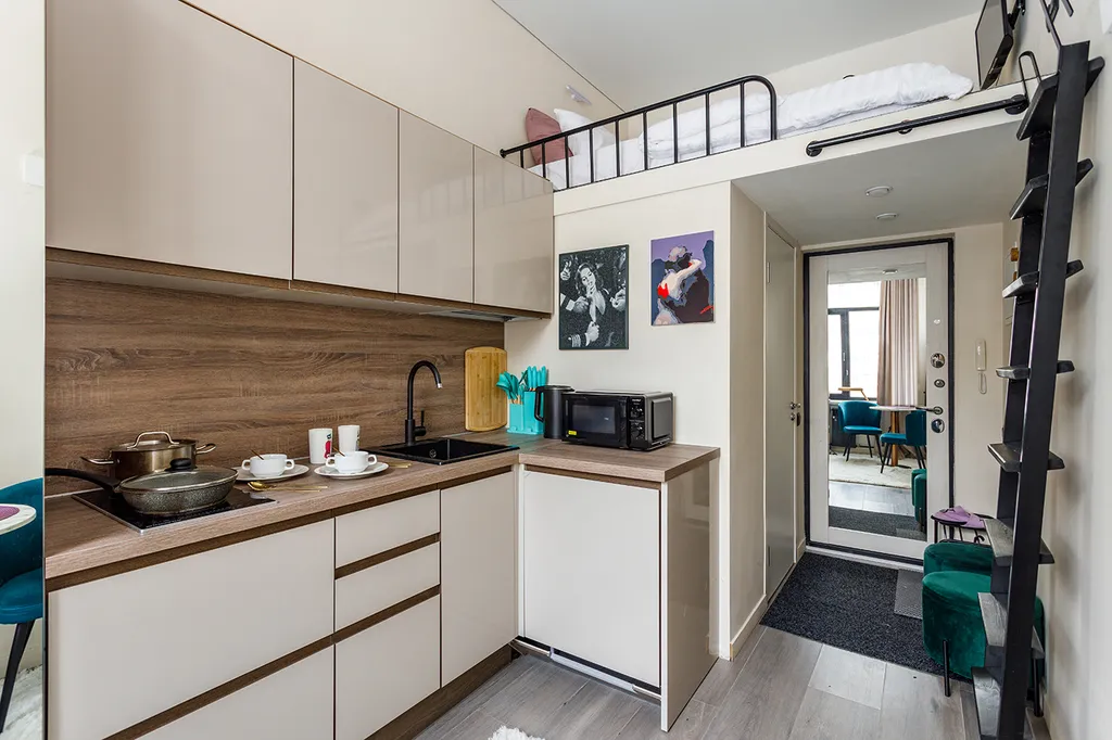 Квартира Квартира Студия-лофт в историческом здании возле метро — Москва