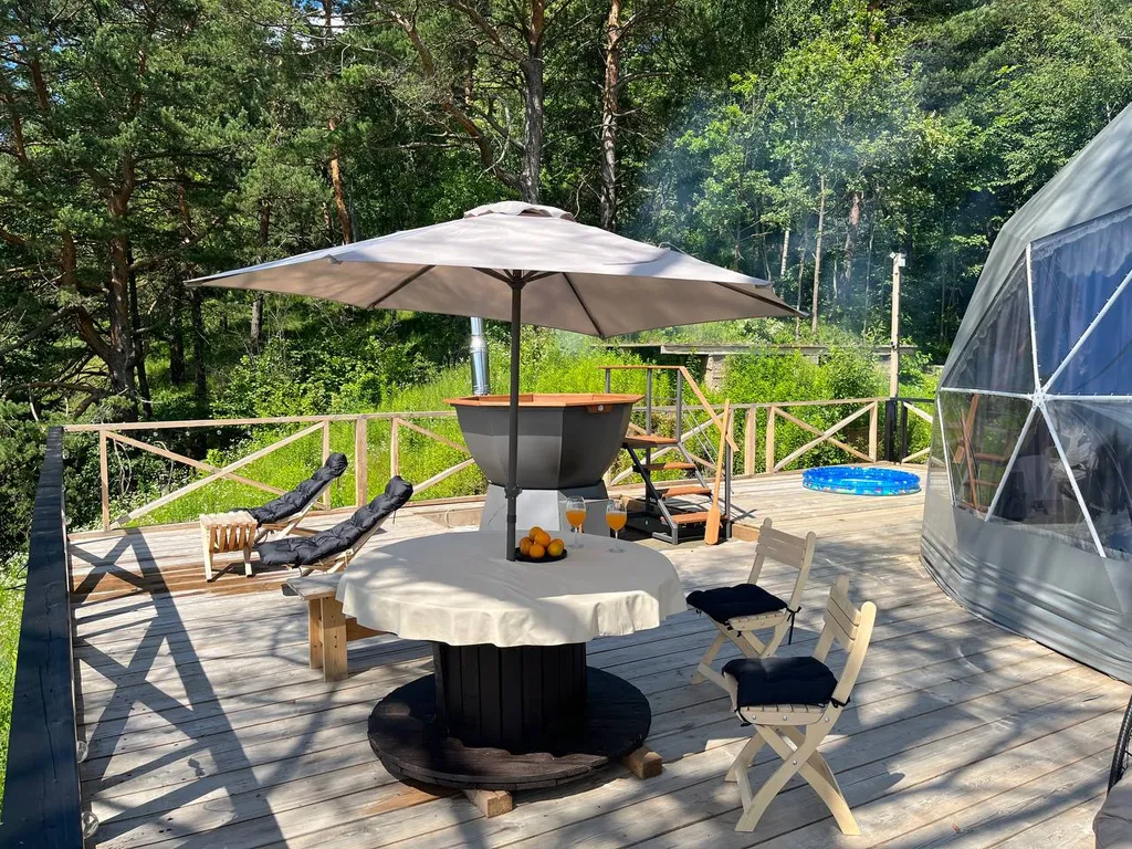 Глэмпгеокупол Домик на Оке