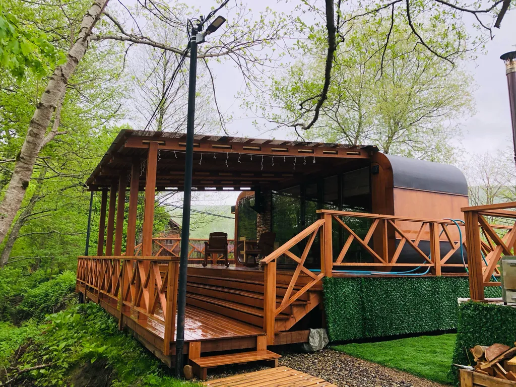 Квартира Квартира Дом у реки с видом на горы с баней и купелью — Горячий Ключ