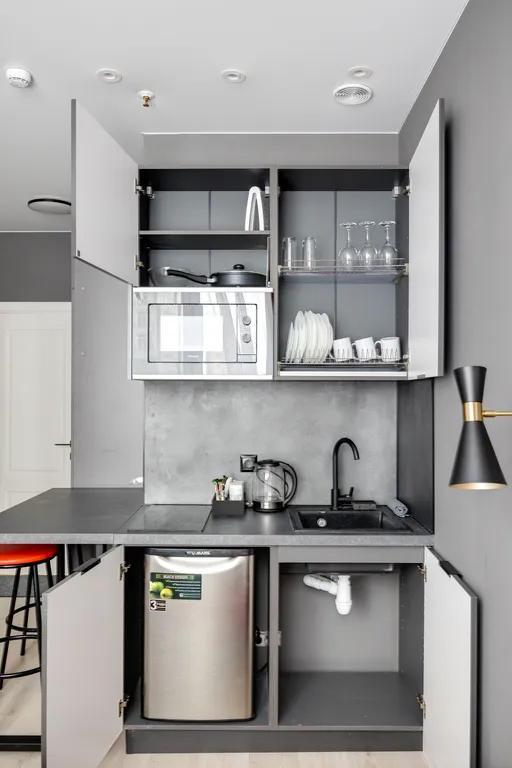 Квартира Квартира Стильная студия у ботанического сада Red — Москва