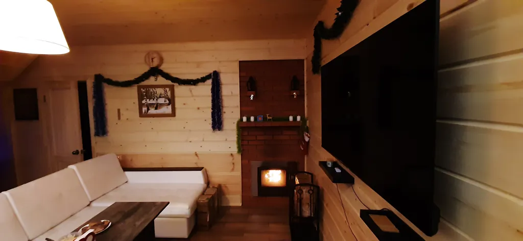 Коттедж с баней на дровах