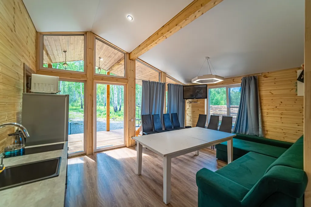 Светлый и уютный дом в стиле барн хаус ( барн 2 ) с бассейном и купель