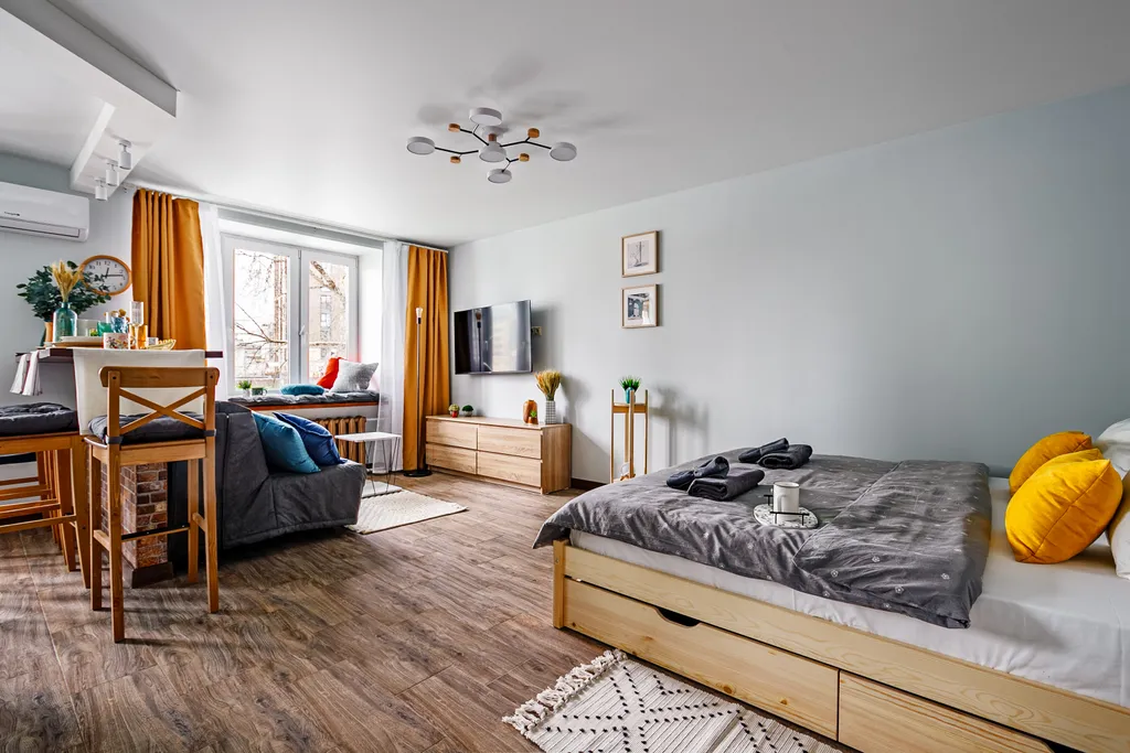 Квартира Квартира Butyrsky cozy apartment with terrace, parking and king-size bed — Москва