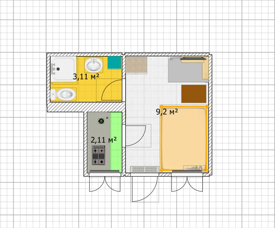 Апартамент в пяти минутах от новой набережной