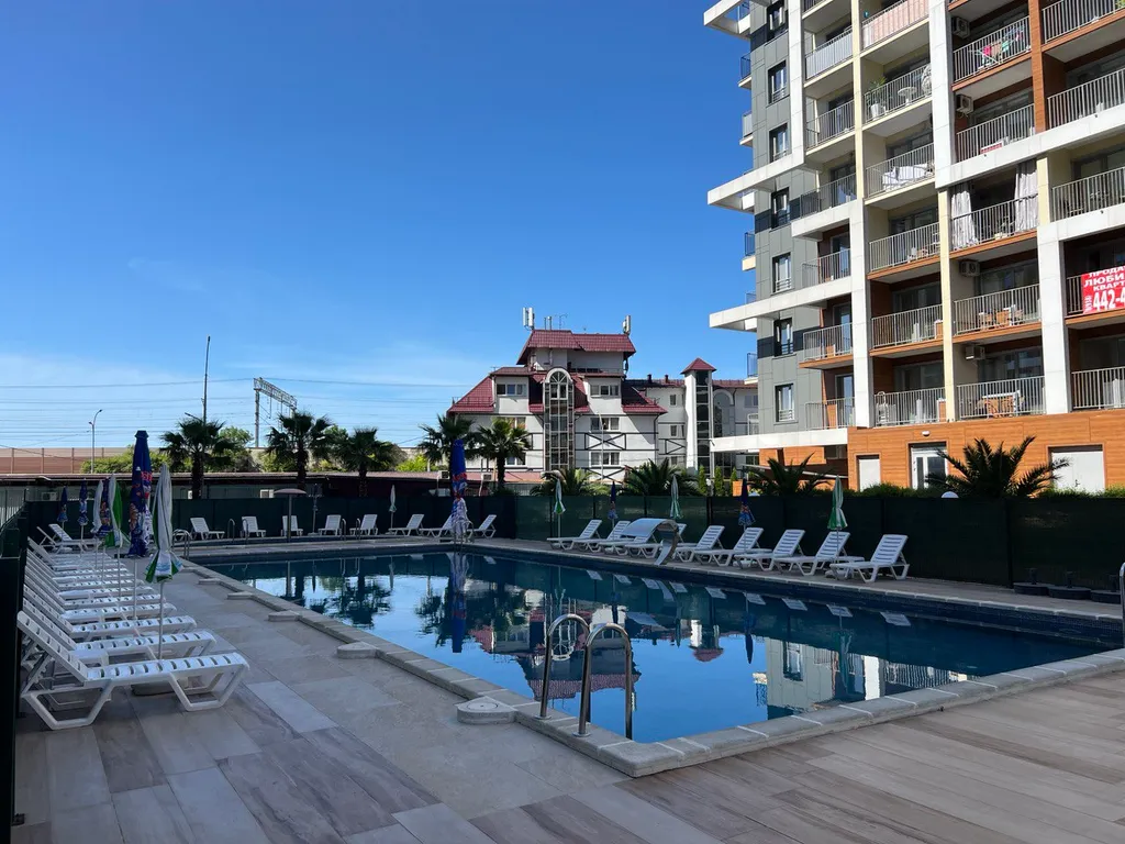 Первая береговая моря - студия с шикарной террасой