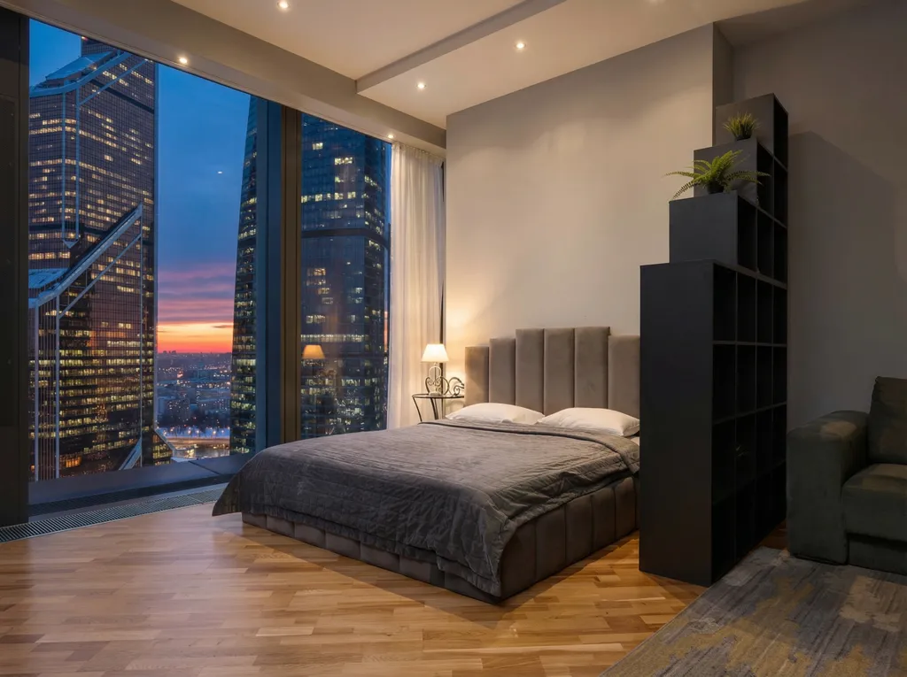 Neva Sky Панорамный вид на небоскребы и город