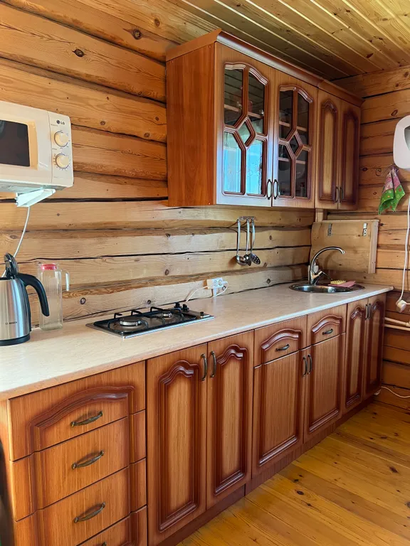 Русский дом с баней на берегу озера