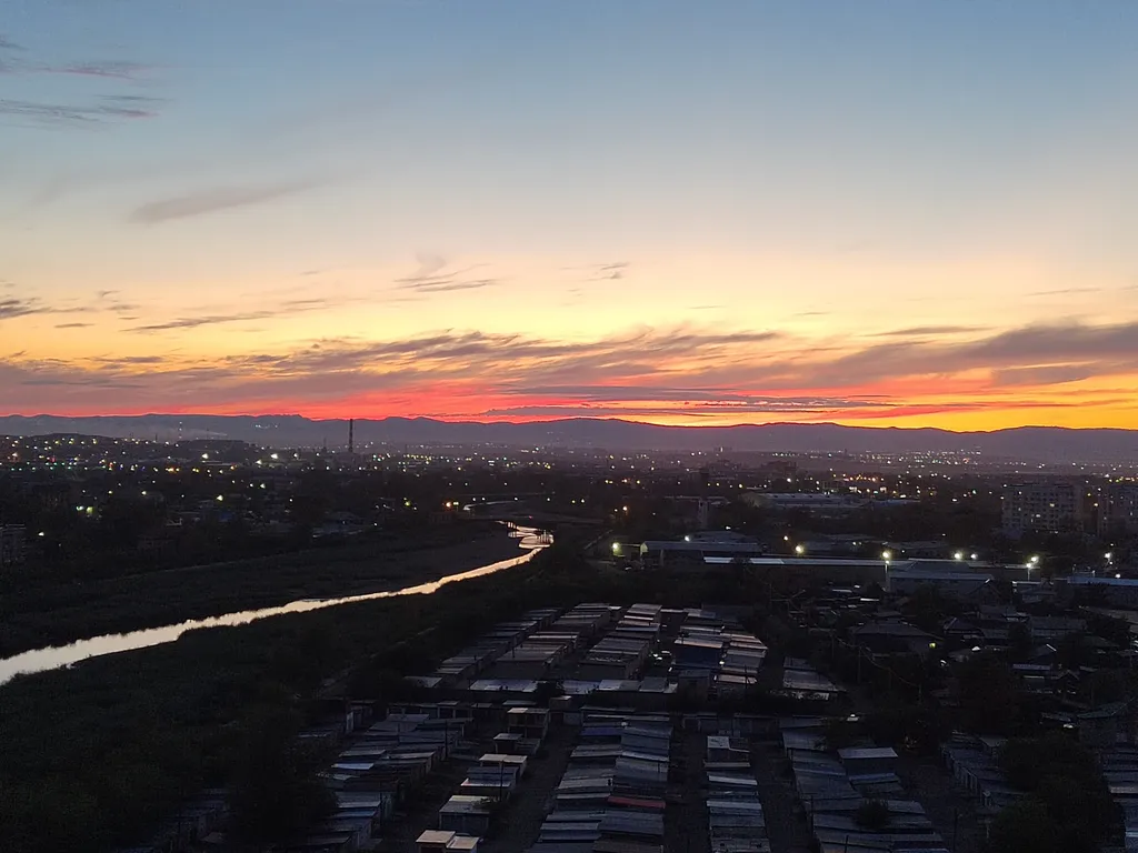 Студия с видом на закат