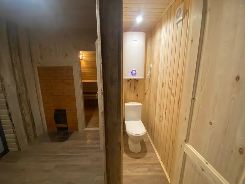 Уютный дом с баней и чаном в лесу