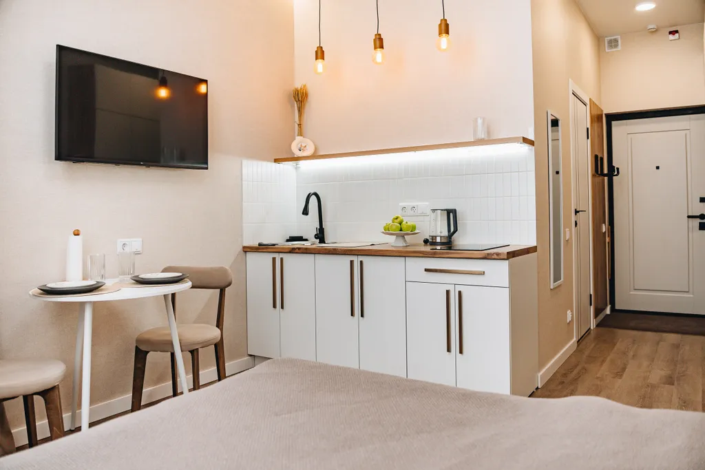 Уютная новая студия в 7 минутах до сектора А, Грелки и The Rooks