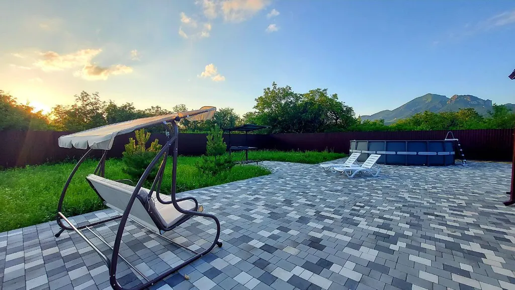 Дом с баней на дровах и банным чаном