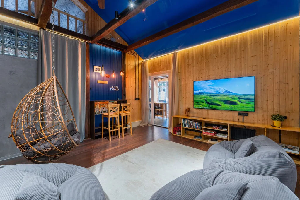 Дом Релакс'Ель с природным шармом рядом с Москвой и горячей джакузи