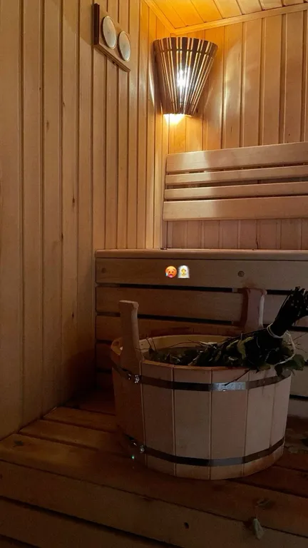 Дом с баней и чаном на дровах