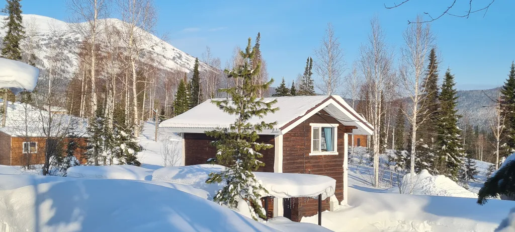 Коттедж ХоббитГеш уютный дом из бруса — Шерегеш