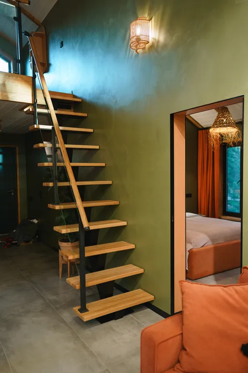 Barnhouse с камином в Krona camp