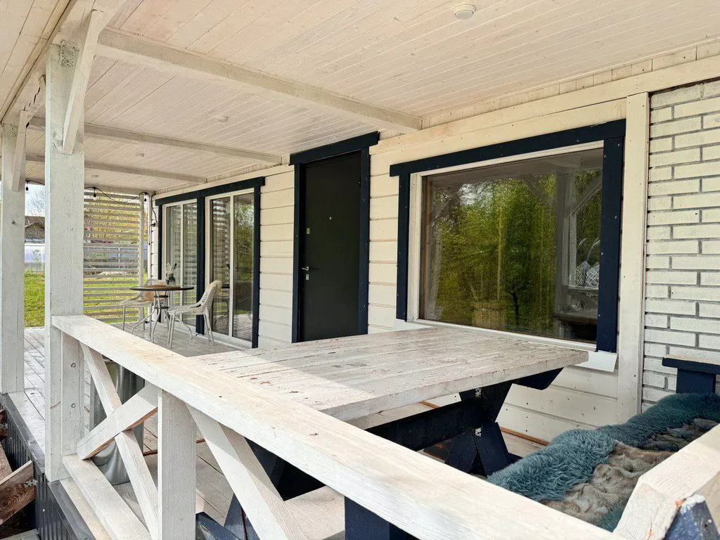 Спа домик с баней и чаном в скандинавском стиле