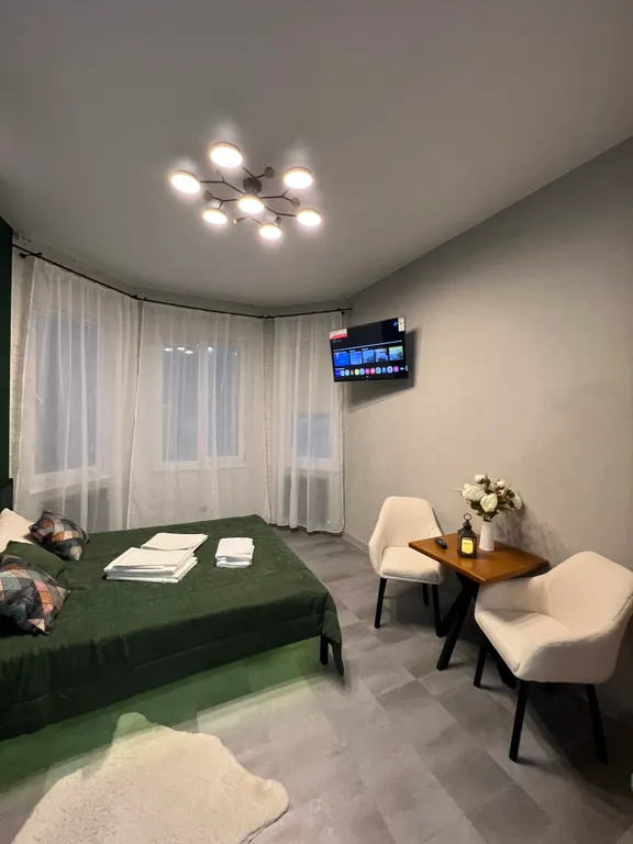 Уютная студия с видом на горнолыжный комплекс