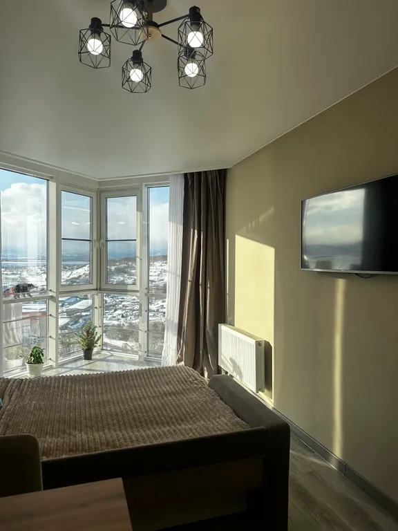 Студия с панорамным видом на бухту и вулканы