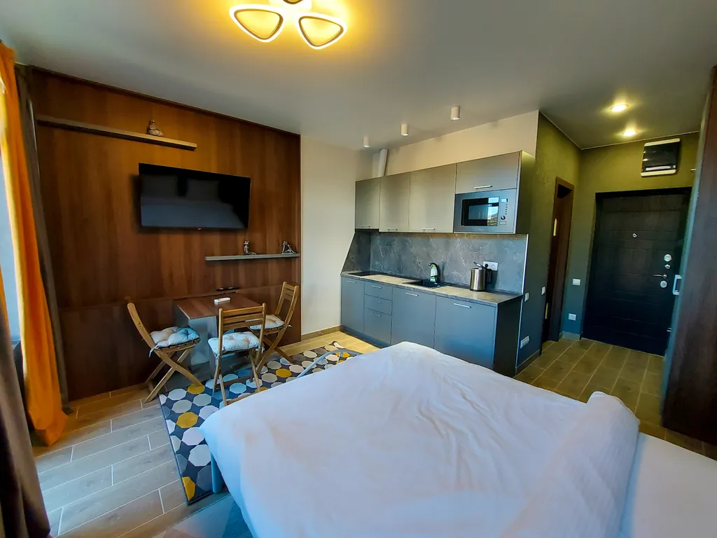 Уютная студия с двуспальной кроватью Олимпийский парк