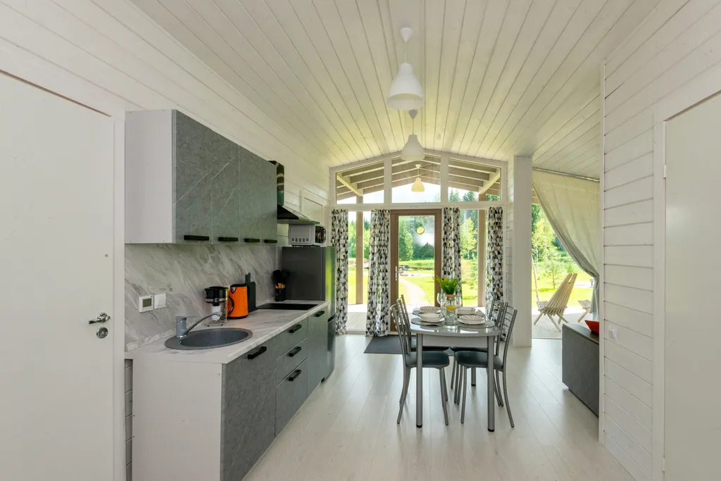 Дом Комфортный на заливе реки Нерль с видом на лес