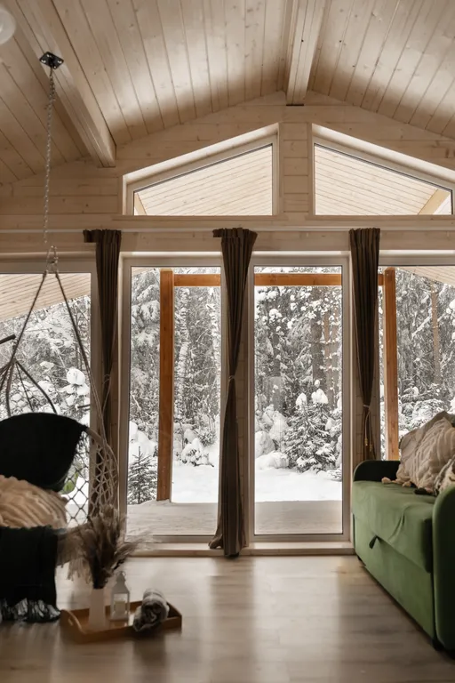 Коттедж Дом с видом на лес, сауной, 5 минут по лесной тропе до озера — Тосно