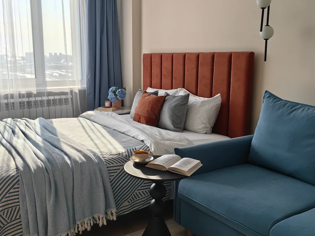 "Терракотовый берег" - Изысканная новая студия в центре города