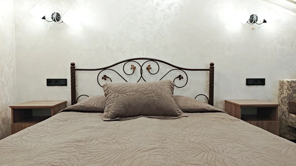 Уютная студия с балконом и красивым видом на горы