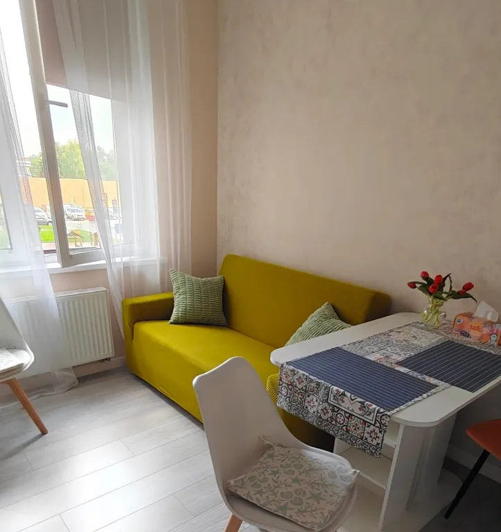 Уютная большая студия с балконом