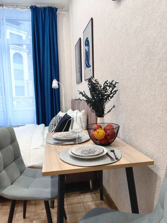 Студия с новым ремонтом