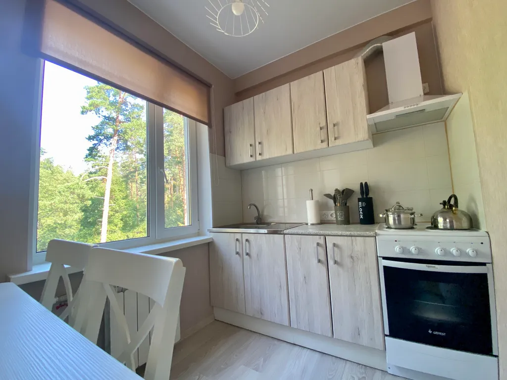 Квартира-студия с красивым видом на сосны