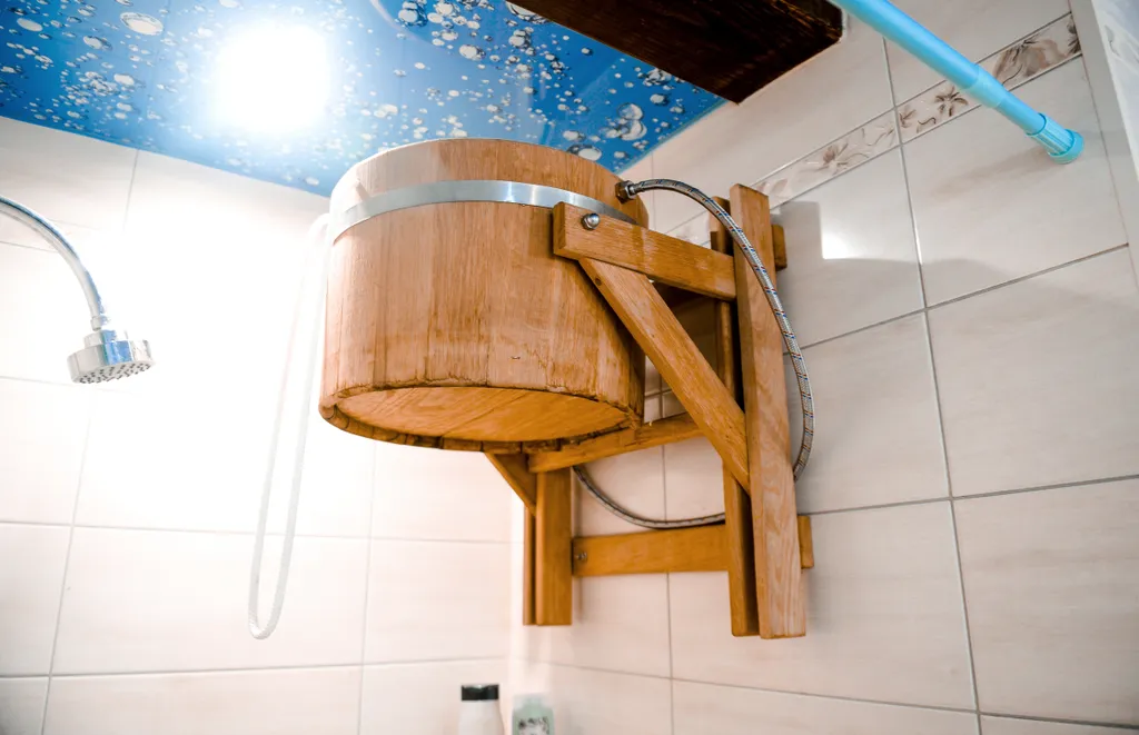 Дом в лесу с бассейном и баней