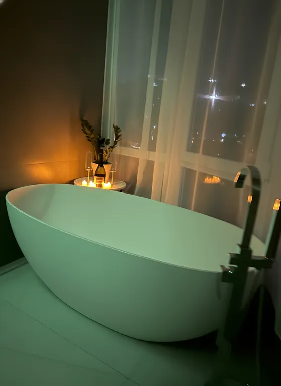 Дизайнерская квартира с потрясающем видом на море и горы