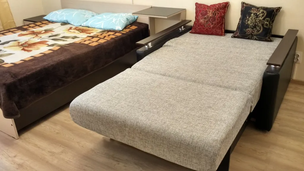 Уютная квартира, не студия, есть почти всё