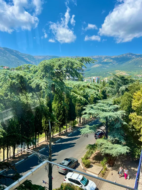 Уютная квартира в центре города с видом на горы