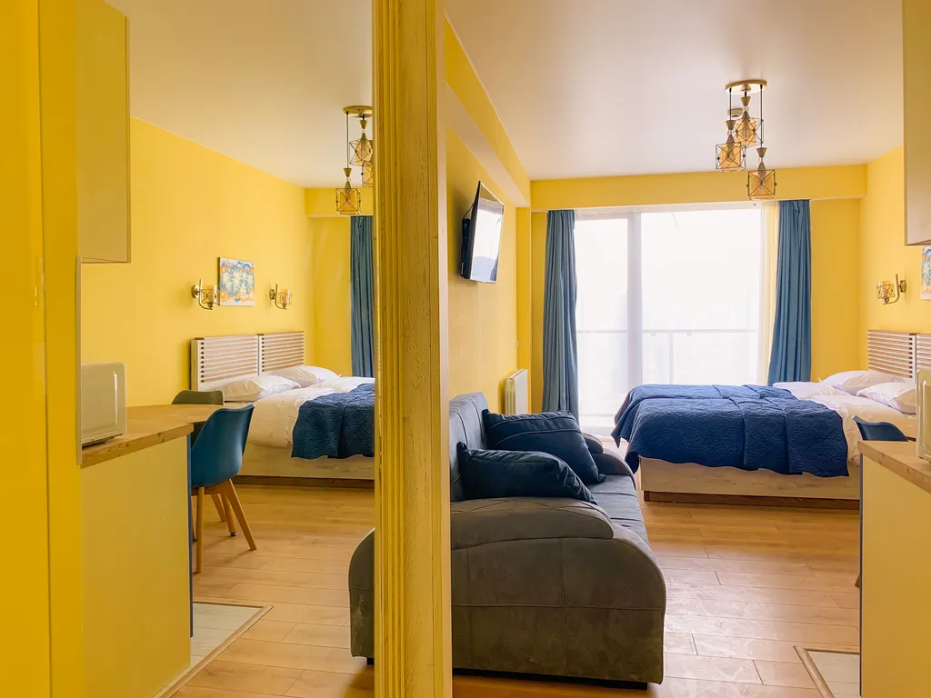 Студия с видом на горы в Гудаури