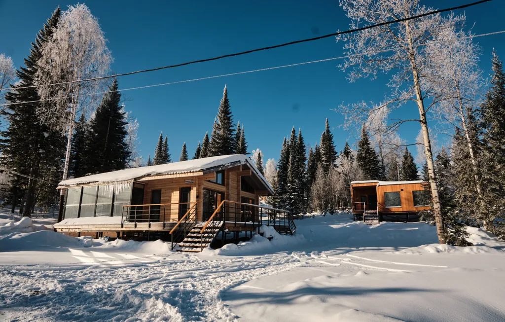 Коттедж Двухкомнатный дом с сауной — аренда посуточно в Шерегеш