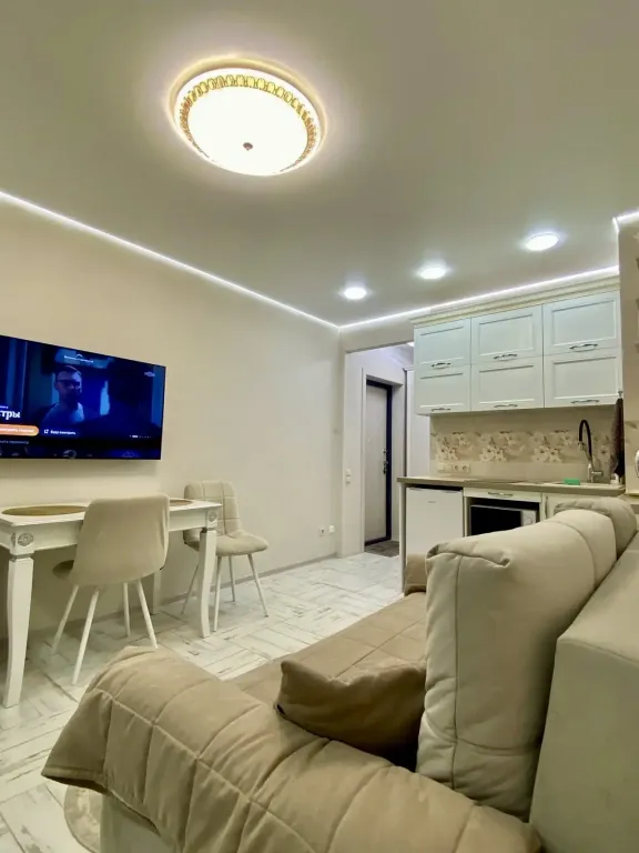 Уютная студия с видом на горы в новом ЖК в центре Белокурихи