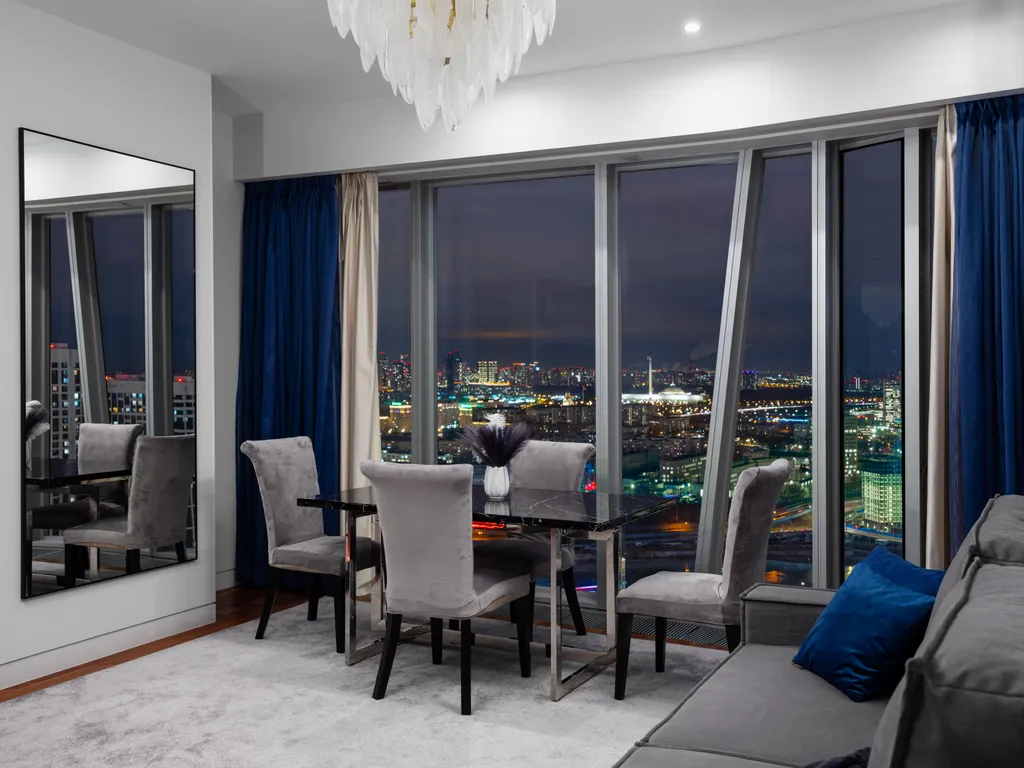 Красивый апартамент в башне ОКО Москва-сити с видом на город