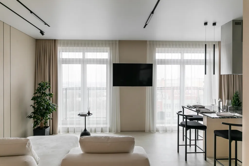 Премиум апартамент Loca loft с видом на пруд