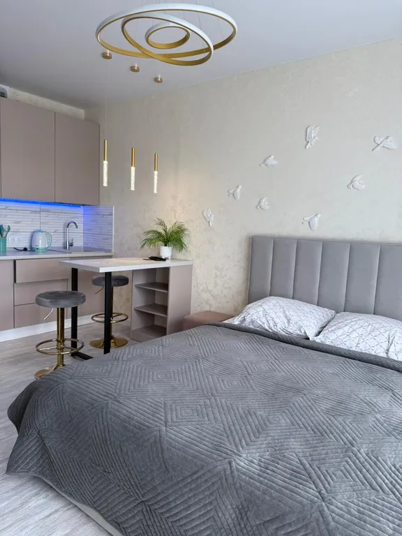 Студия на 3-м этаже комфорт и уют, современный жк рядом с видом на реку