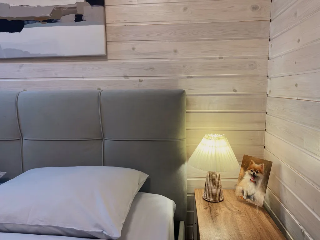 Загородный дом с чаном и панорамным видом на озеро