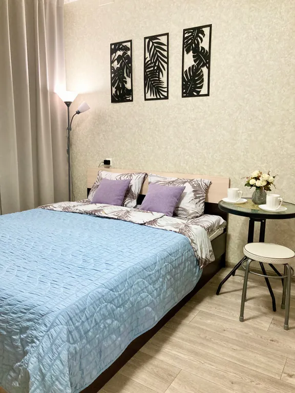 Уютная студия с широкой кроватью