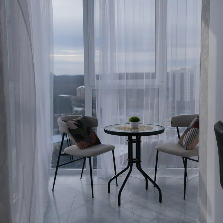 Стильная квартира с красивым видом