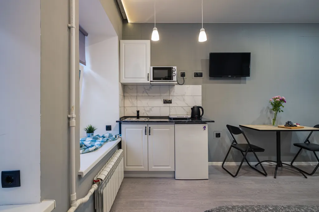 Квартира Квартира Уютная трехместная студия BombFlat на Фонтанке — Санкт-Петербург