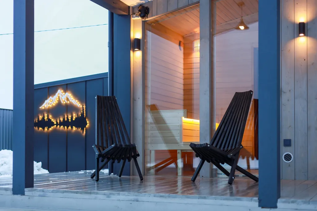 Стильный barnhouse с сауной